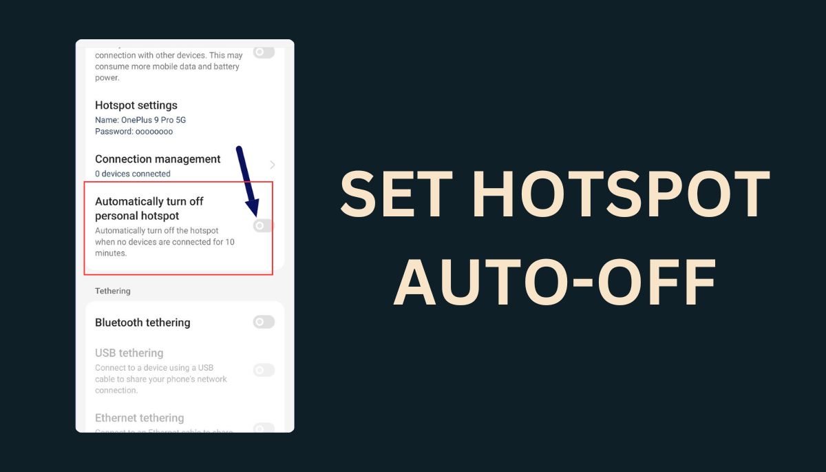 Set Hotspot Auto-Off