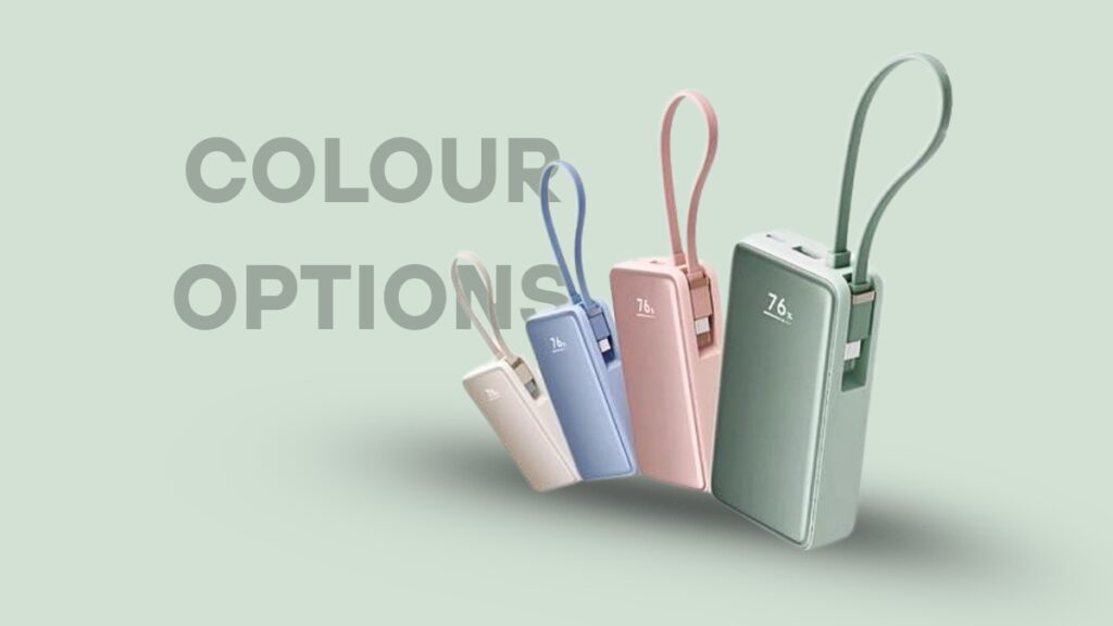 Xiaomi 10000 mAh Colour options